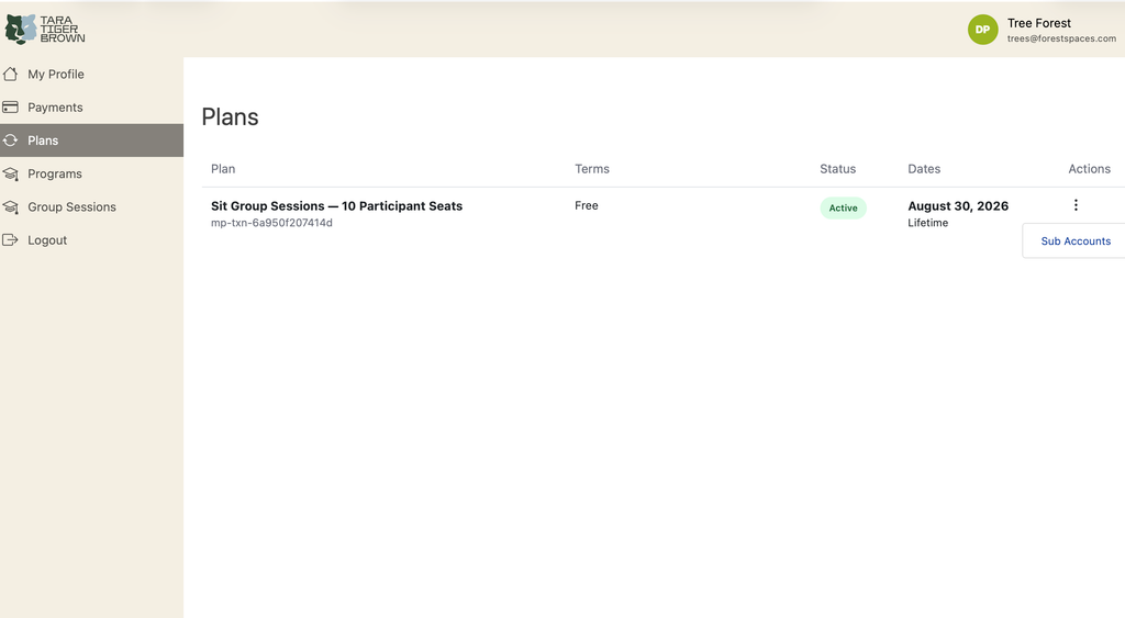 Group Sessions: Add client or team member seats Group Sessions: Add client or team member seats